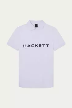 Мужская рубашка-поло с коротким рукавом London Hackett, белый