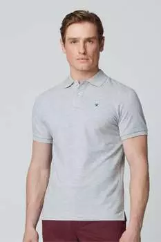 Мужская рубашка-поло с коротким рукавом London Hackett, серый