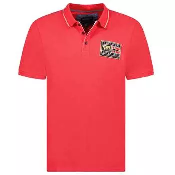 Мужская рубашка поло с коротким рукавом sy1308hgn Geographical Norway, красный