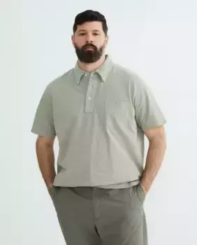 Мужская рубашка поло с короткими рукавами и пике Emidio Tucci, светло-зеленый