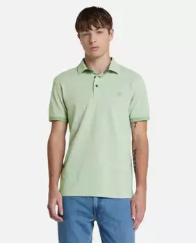 Мужская рубашка поло с короткими рукавами Oxford Slim fit Timberland, светло-зеленый