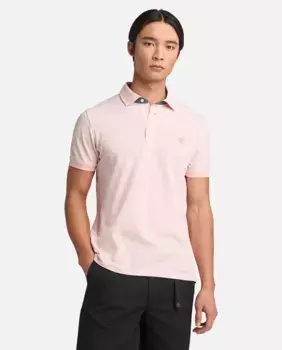 Мужская рубашка поло с короткими рукавами Oxford Slim fit Timberland, розовый
