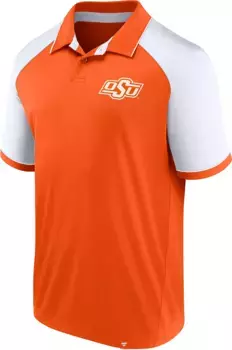 Мужская рубашка-поло с логотипом Agility оранжевого/белого цвета NCAA Oklahoma State Cowboys Fanatics