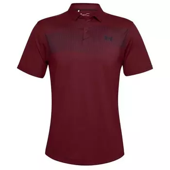 Мужская рубашка-поло с рисунком на груди Iso Chill Under Armour, бургундия