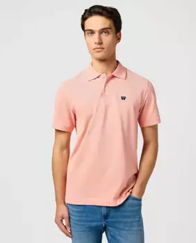 Мужская рубашка поло с укороченными рукавами и классическим кроем Wrangler, оранжевый