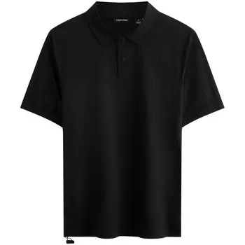 Мужская рубашка поло серии SS24 Calvin Klein, черный