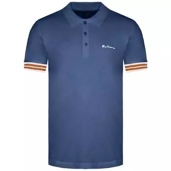 Мужская рубашка поло синего цвета Pineapple Pique Ben Sherman, синий