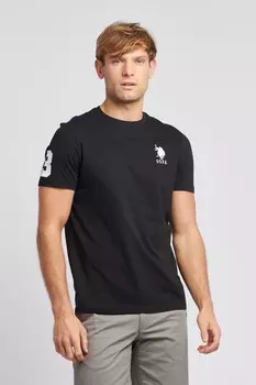 Мужская рубашка-поло стандартного кроя Fit player 3 U.S. Polo Assn, черный