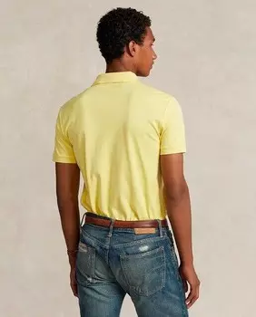 Мужская рубашка-поло стандартного кроя из хлопка Polo Ralph Lauren, желтый