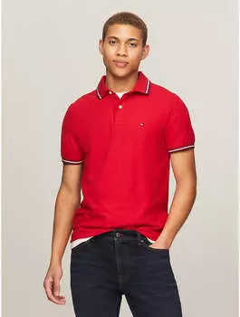 Мужская рубашка-поло Tommy Hilfiger Regular Fit Tommy Wicking, цвет primary red