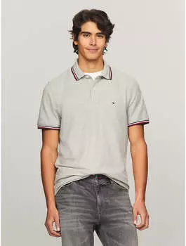 Мужская рубашка-поло Tommy Hilfiger Regular Fit Tommy Wicking, цвет light grey heather