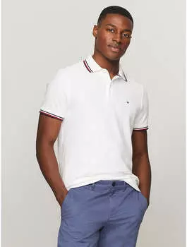 Мужская рубашка-поло Tommy Hilfiger Regular Fit Tommy Wicking, цвет fresh white