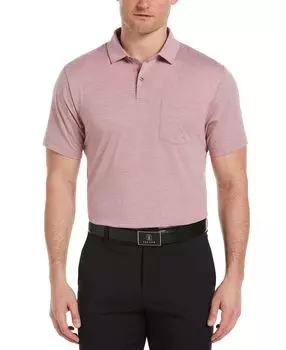 Мужская рубашка-поло тонкой вязки с короткими рукавами и карманами PGA TOUR