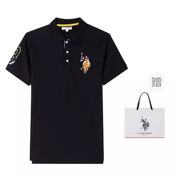 Мужская рубашка поло US POLO ASSN U.S. POLO ASSN., цвет Black