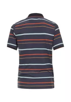 Мужская рубашка-поло в полоску CASAMODA, цвет Graues Dunkelblau