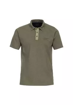 Мужская рубашка-поло в полоску CASAMODA, оливковый