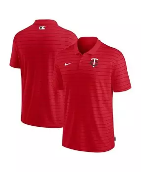 Мужская рубашка-поло в полоску Minnesota Twins Red Authentic Collection Performance Nike
