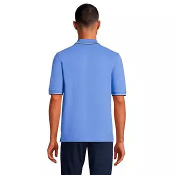 Мужская рубашка-поло в сетку Lands End Comfort-First Lands' End