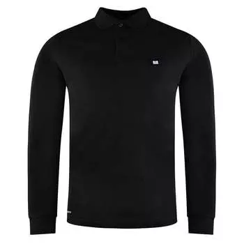 Мужская рубашка поло Weekend Offender с длинным рукавом и воротником памплона wospo518 Weekend Offender, черный