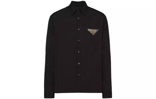 Мужская рубашка PRADA, цвет Black