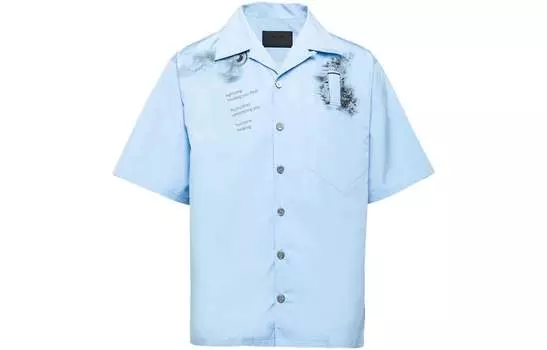 Мужская рубашка PRADA, цвет Blue