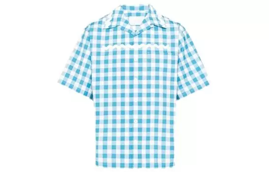 Мужская рубашка PRADA, цвет Blue