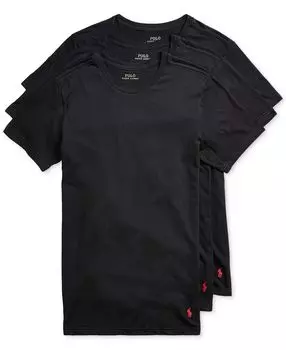 Мужская рубашка приталенного кроя с круглым вырезом, комплект из 3 шт. Polo Ralph Lauren
