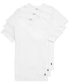 Мужская рубашка приталенного кроя с круглым вырезом, комплект из 3 шт. Polo Ralph Lauren