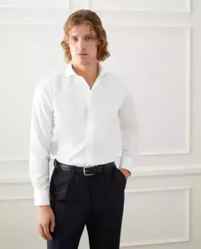 Мужская рубашка прямого кроя, не требующая глажки Emidio Tucci, белый