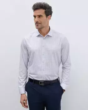 Мужская рубашка прямого кроя в клетку, не требующая глажки Sepiia, мультиколор