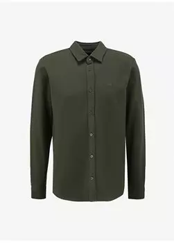 Мужская рубашка Regular Fit цвета хаки L241567801 Рубашка с длинным рукавом Lee, хаки