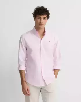 Мужская рубашка розового цвета Oxford Sport Silbon, розовый