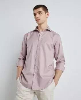 Мужская рубашка с длинным рукавом Garment Dye Easy Wear, малиновый