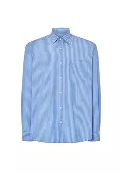 Мужская рубашка с длинным рукавом и карманом Легко гладить Легко гладить Очень мягкая синяя El Bho NOCTURNO, синий