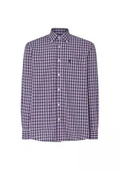 Мужская рубашка с длинным рукавом и карманом Легко гладить Легко гладить Очень мягкий Красный El Bho NOCTURNO, красный