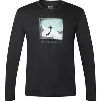 Мужская рубашка с длинным рукавом "почти готова" Super.Natural, черный