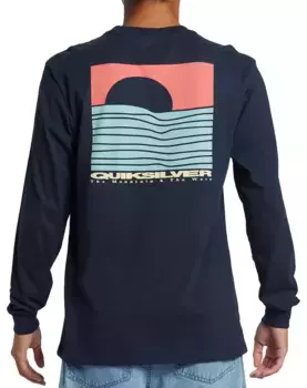 Мужская рубашка с длинным рукавом Quiksilver Eye On Horizon, темно-синий