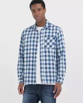 Мужская рубашка с длинным рукавом Replay, синий