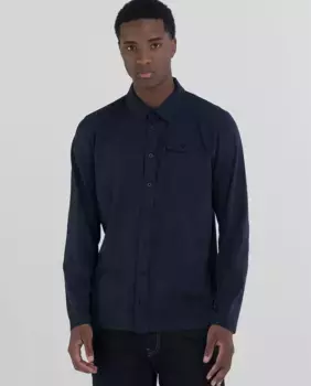 Мужская рубашка с длинным рукавом Replay, тёмно-синий