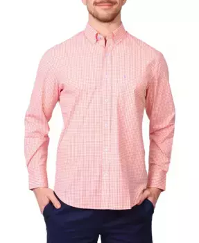 Мужская рубашка с длинным рукавом Signature Gingham Tailorbyrd, оранжевый