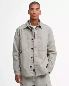 Мужская рубашка с длинными рукавами и карманом Barbour, бежевый