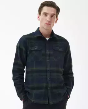 Мужская рубашка с длинными рукавами и нагрудными карманами Barbour, темно-синий