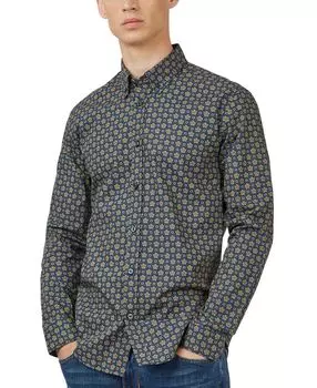 Мужская рубашка с длинными рукавами и принтом платка Ben Sherman