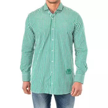 Мужская рубашка с длинными рукавами и воротником с лацканами hmcj06 La Martina, зеленый