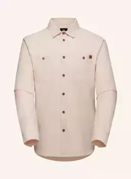 Мужская рубашка с длинными рукавами mammut alvra неокрашенная Mammut, коричневый