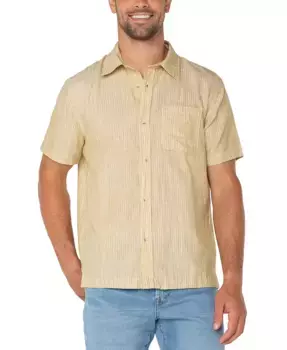 Мужская рубашка с фактурной полоской Liverpool Los Angeles, желтый