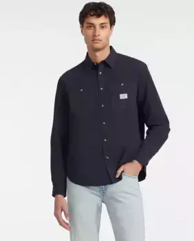 Мужская рубашка с карманом Guess Jeans, темно-синий