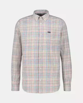 Мужская рубашка с карманом и пуговицами на воротнике Barbour, мультиколор