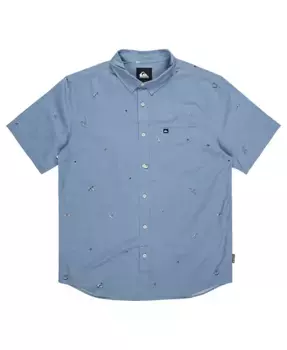 Мужская рубашка с коротким рукавом Apero Tropic Mini Classics Quiksilver, синий