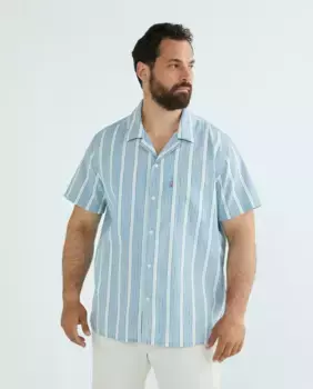 Мужская рубашка с коротким рукавом, большие размеры Levi's, мультиколор